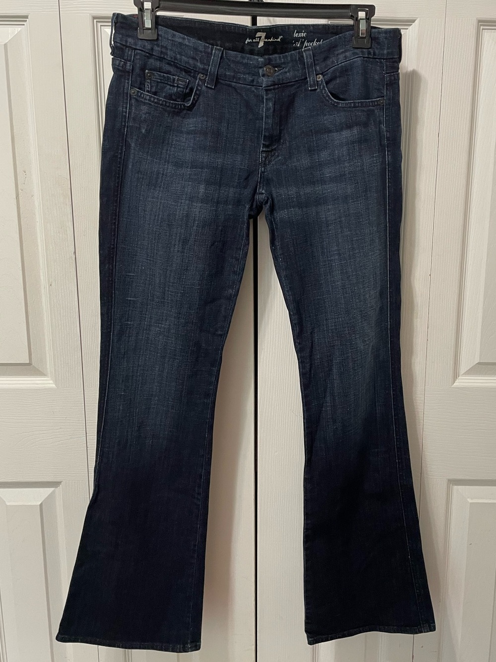 7 For All Mankind Lexie Petite Dark Blue Bootcut Jeans
